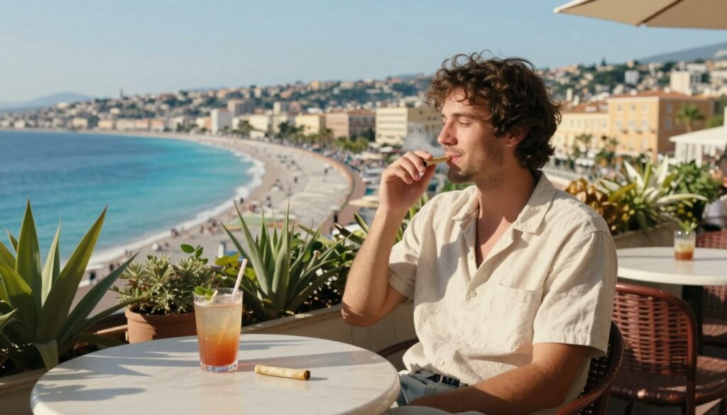 smoking weed in Nice