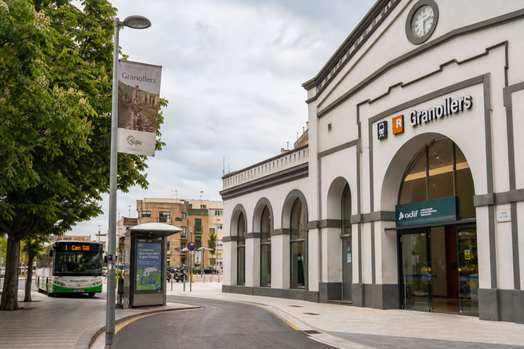 Granollers public transport scene illustrating practical travel advice about cannabis laws