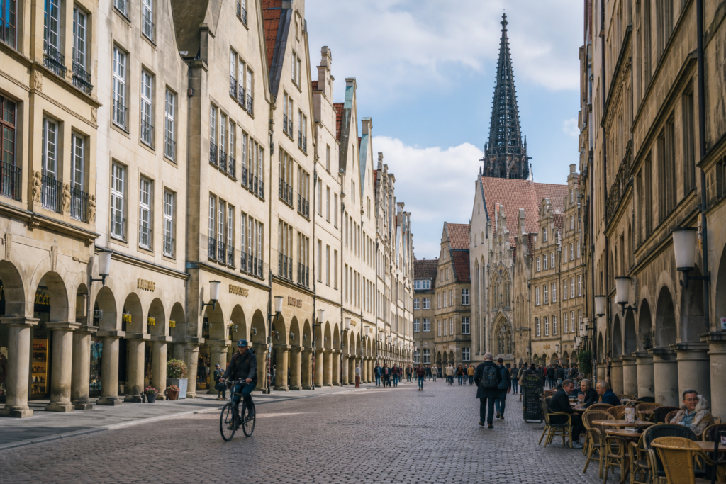 Historic Münster city centre illustrating the local context for Germany’s cannabis laws