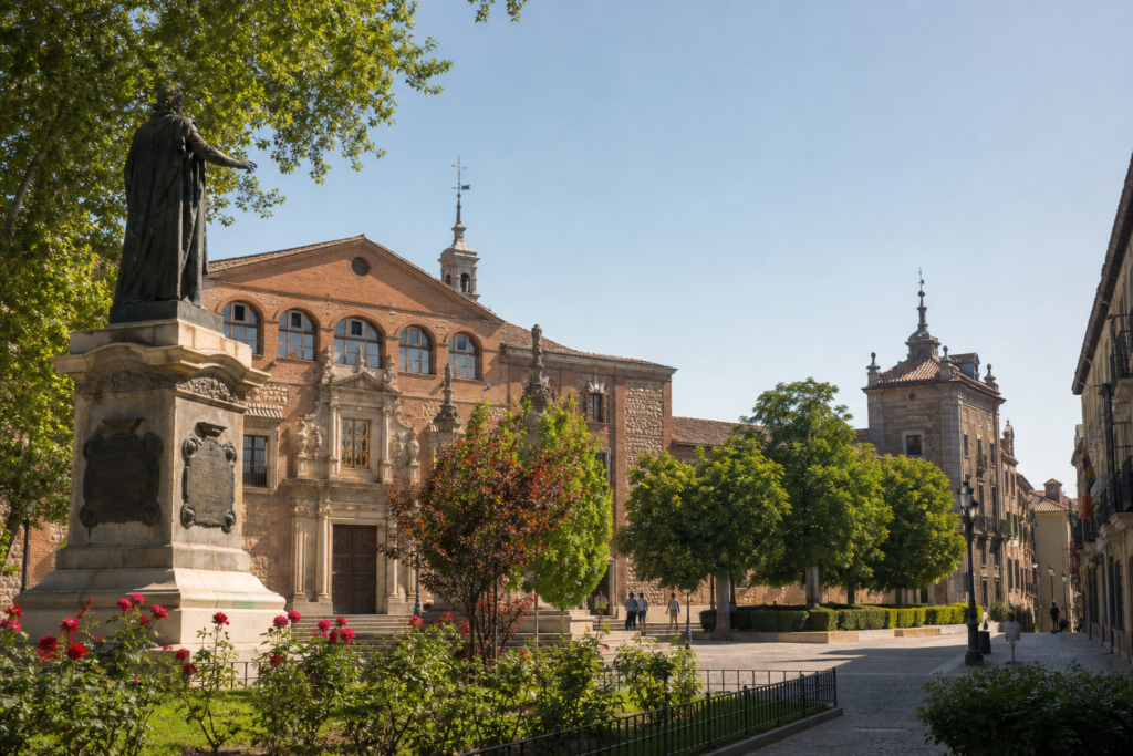 Historic university district and public square in Alcalá de Henares