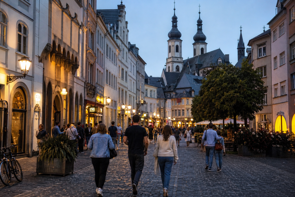 Koblenz Altstadt pedestrian area and historic streets