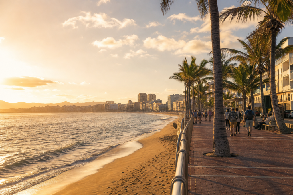 Las Canteras promenade in Las Palmas de Gran Canaria