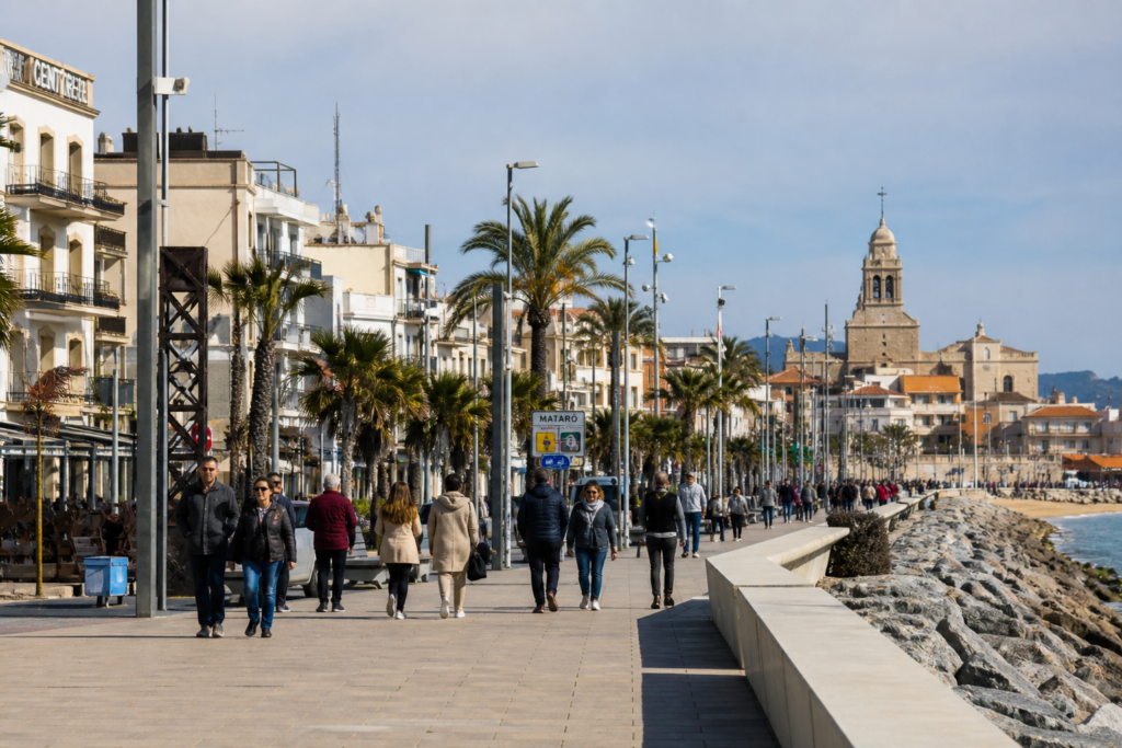 Mataró’s Mediterranean promenade and urban coastline in Catalonia