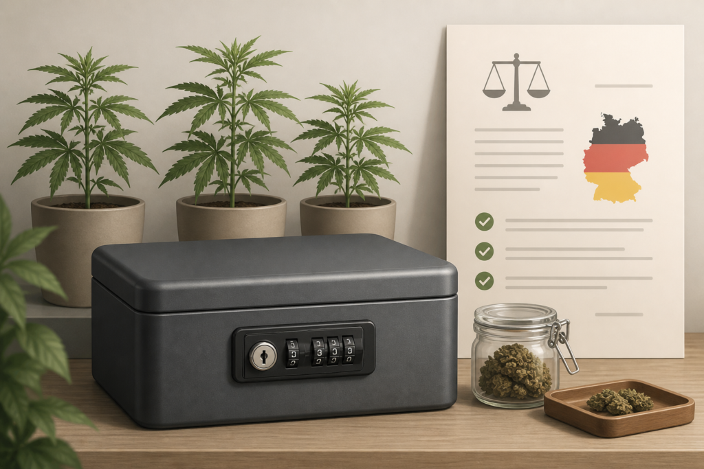 Secure home storage and limited cultivation of cannabis under German law