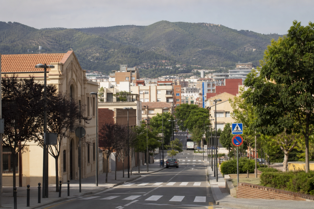 Street scene in Sant Boi de Llobregat, Catalonia, Spain