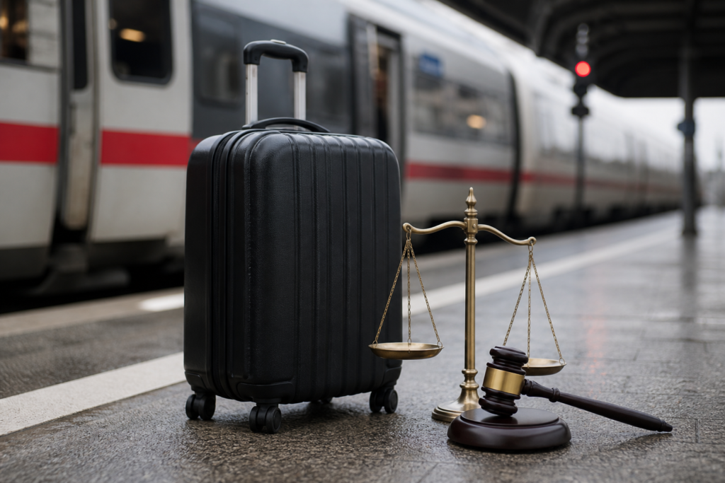 Travel scene illustrating the prohibition on taking cannabis across international borders