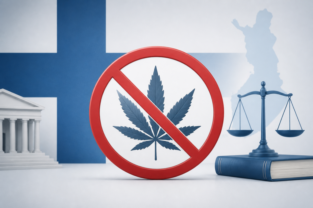 Illustration of Finland’s prohibition on recreational cannabis